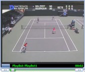 Stream of tennis match